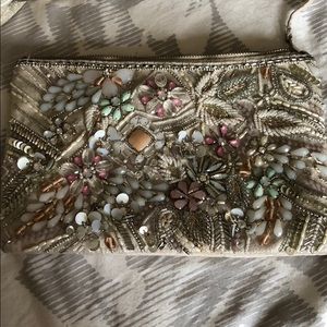 Sequin clutch bag
